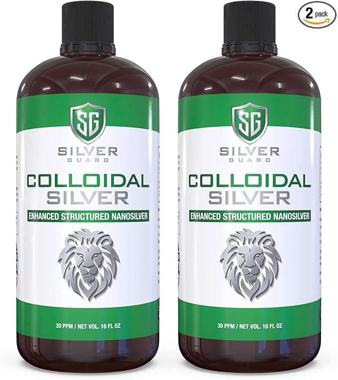 **Enhanced Colloidal Silver Liquid – Ultimate Immune Support Supplement | Immunity Boost &amp Immune Booster for Adults | Silver Water Solution for Immune Defense | 30 PPM Structured Silver | 2 Pack*