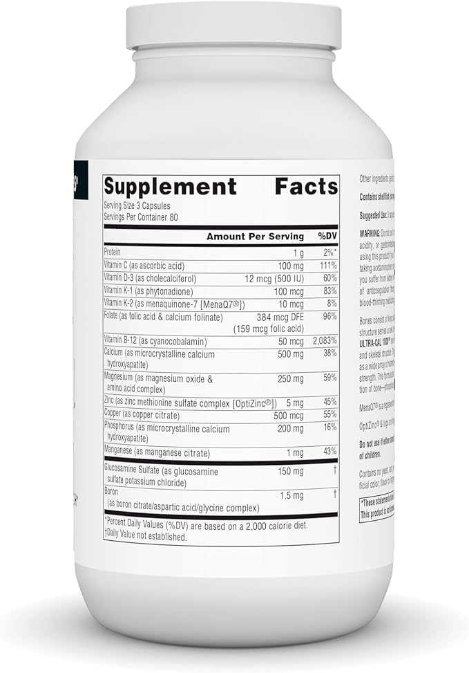Source Naturals Ultra-Cal 1000 Comprehensive Bone Health* - 240 Capsules