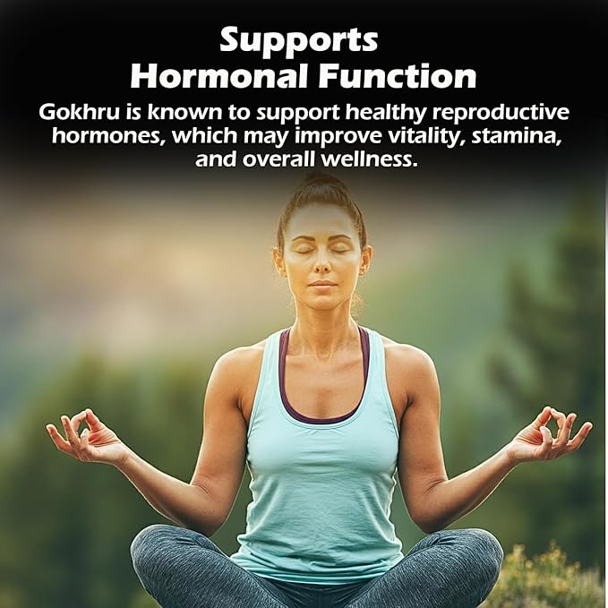 Gokhru Powder | 100% Pure &amp Natural Ayurvedic Herb | Traditionally Used to Balance Kidney Wellness &amp Urinary Wellness | 100g (Pack of 1)