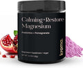 Kroma Calming + Restore Magnesium Powder – Magnesium Citrate with L-Theanine for Relaxation Sleep Cycle &amp Digestive Support – Muscle Recovery Supplement – Pomegranate Flavor – 4.4 oz 30 Servings