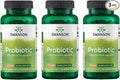 Swanson Probiotic for Digestive Health GI Tract Immune Support Travelers Support 20 Billion CFU with Prebiotic FOS 60 Veggie Capsules (Caps) (3 Pack)