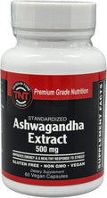TOUGH-N-TONE Premium Ashwagandha for Stress Relief Mood Support Immune Support Muscle Recovery Vegan Non GMO Gluten Free