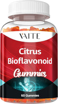VAITE Citrus Bioflavonoid Gummies – 1000mg Chewable Complex – Vegan Plant-Based Flavonoids – Sugar-Free Non-GMO Soy &amp Gluten-Free – Daily Antioxidant Support – 60 Count