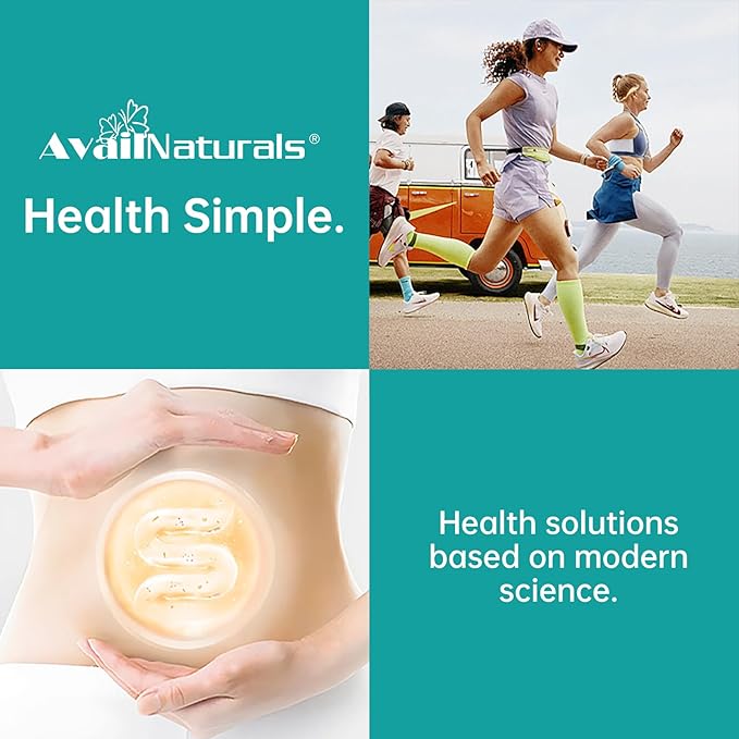 AvailNaturals Ultra Gut Daily Cleanse 15 Day Cleanse-with Senna Leaf Extract Cassia Seed 2.5 Billion Probiotics &amp Dietary Fiber30 Capsules