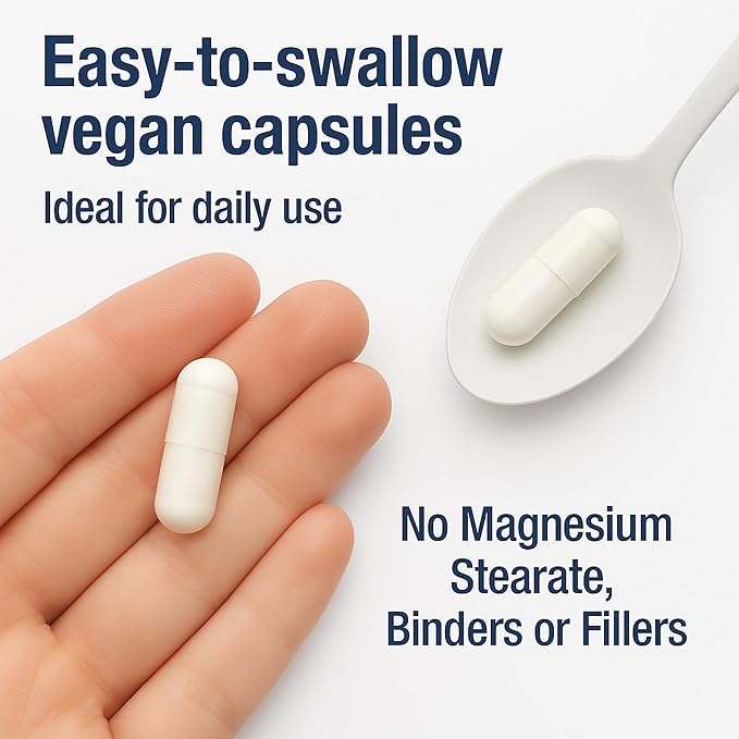 Magnesium Bisglycinate – 100% Pure Albion® TRAACS® Chelate – 330mg Elemental Magnesium – Non-Buffered No Oxide Gentle on Stomach – 180 Vegan Capsules