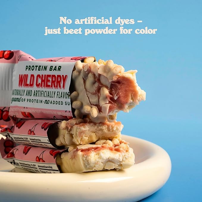 Barebells Protein Bars Wild Cherry - 12 Count Pack of 2 - 1.9oz Bars - Protein Snacks with 20g of High Protein - White Chocolate Protein Bar with 1g of Total Sugars - On The Go Protein Snack &amp Br