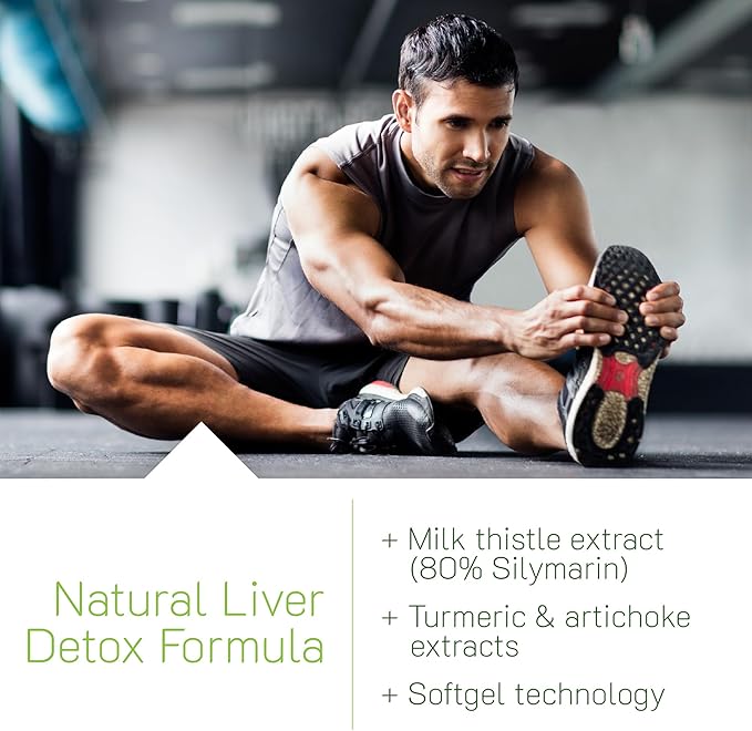 Irwin Naturals Milk Thistle Liver Detox - 60 Liquid Soft-Gels Pack of 2 - Supports Liver Health with Dandelion Artichoke Turmeric &amp Green Beet Root - 60 Total Servings