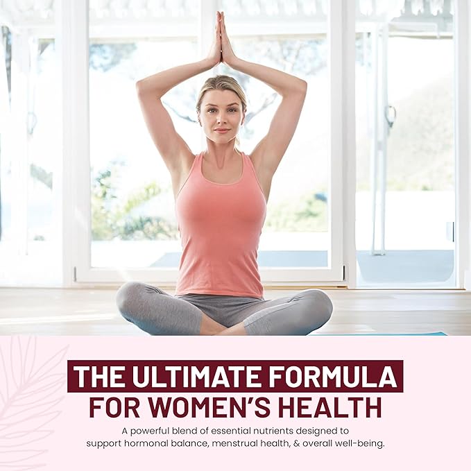 PCOS Multivitamin for Women – Happy Hormones Formula – Myo &amp D-Chiro Inositol 40:1 Omega-3 Vitamin D3 Zinc &amp Magnesium – 120 Vegan Capsules
