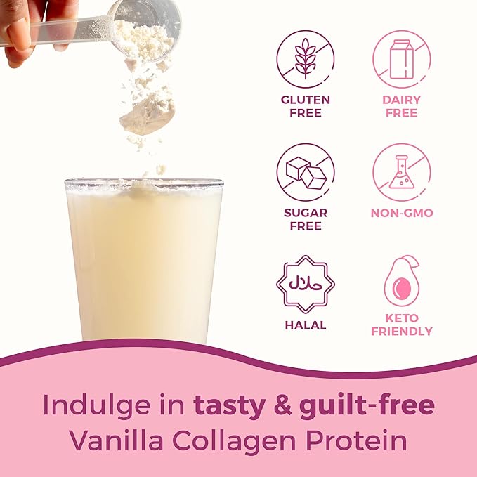 Collagen Peptides Protein Powder for Women – PCOS Supplement Formulated with Inositol Ashwagandha &amp Turmeric Supports Thicker Healthy Hair Skin Nail Muscle &amp Weight Goals Vanilla by VITA