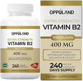 Riboflavin Vitamin B2 Supplement - B-2 Vitamin - Boosts Energy Metabolism &amp Cellular Function - Daily Nutritional Supplements for Men &amp Women - 400 mg Capsules - 240 Count