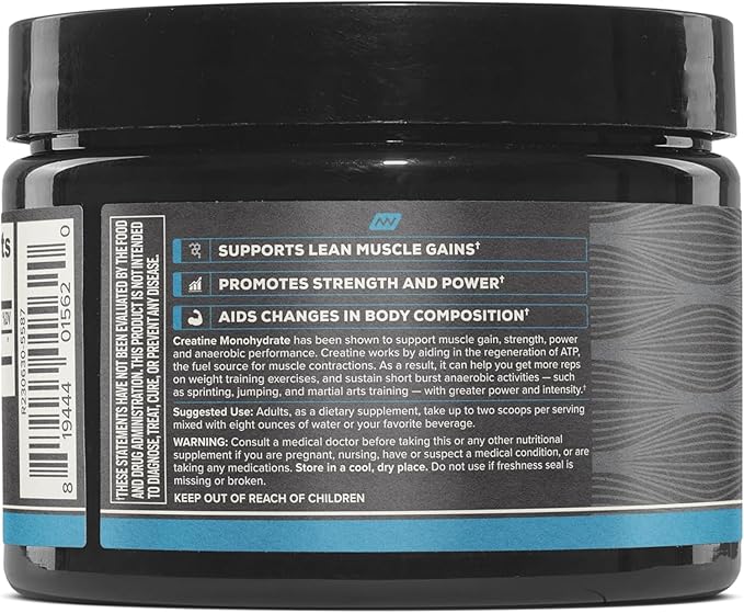 ONNIT Creatine Monohydrate Powder IGEN™ Non-GMO Tested – 5g Premium Creatine for Muscle Strength Power &amp Lean Mass Supports Brain Health &amp Cellular Energy Unflavored 30 Servings 5.29 oz