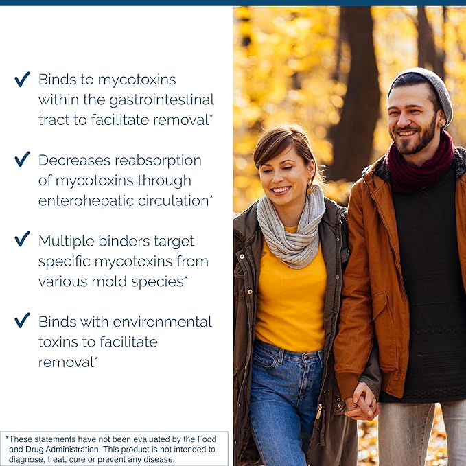 Researched Nutritionals MycoPul - Advanced Mycotoxin Binder Complex Zeolite Detox Humic Acid Fulvic Acid &amp Activated Charcoal for GI Tract Detox Clinically Researched Mold Binders 30 Capsules