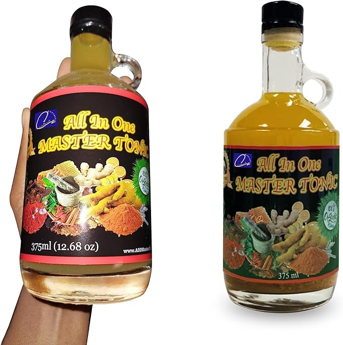 13oz Organic Fire Cider Master Tonic Juice | TASTE &amp SEE | with Cinnamon Cloves Natural Apple cider vinegar Lemon Ginger Turmeric Cayenne pepper Honey Water