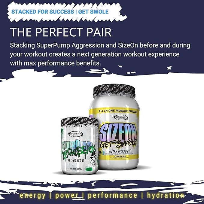 Gaspari Nutrition SizeOn The Ultimate Hybrid Intra-Workout Amino Acid &amp Creatine Formula Increased Muscle Volume &amp Muscle Recovery (3.59 Pounds Lemon Ice)