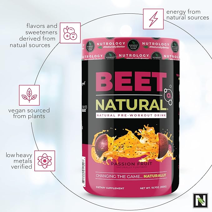 Nutrology TRIPACT Protein Powder 7-in-1 Meal Replacement Shake Superberry (40 Servings) Beet Natural O2 Pre Workout Powder Passion Fruit Flavor (30 Servings)