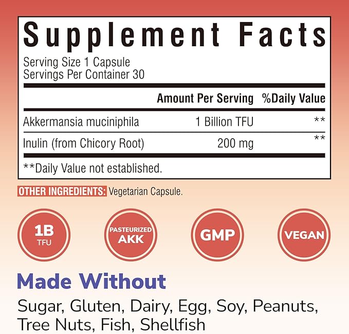 Iron Complex Supplement 60 Capsules &amp Akkermansia Muciniphila Probiotic 1 Billion TFU 30 Capsules