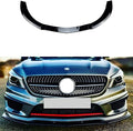 Auto Front SplittersCar Front Bumper LipCar Front Bumper SpoilerCompatible with CLA Class C117 CLA200 260 CLA45 AMG 2013-2015Glossy Black