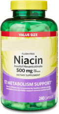 SEDLAV Niacin Metabolism Support Dietary Supplement Capsules 500 mg 240 Count Sticker