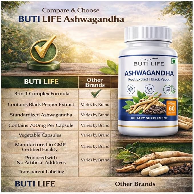 Ashwagandha Capsules 700mg – Ashwagandha Root Extract Herbal Adaptogen Supplement – Vegetarian Non-GMO &amp Gluten Free – 120 Veg Capsules