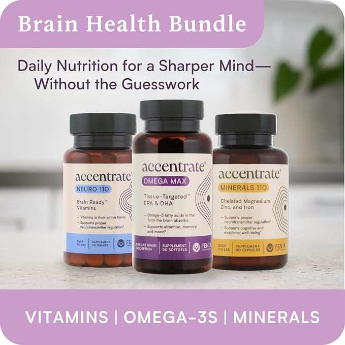 Omega Max w/LYSOVETA LPC | EPA &amp DHA Supplements for Brain &amp Retina Health | Focus Attention Memory Mood &amp Vision | 6X Higher Absorption Than Fish Oil | High Potency Omega-3 LPC-DHA