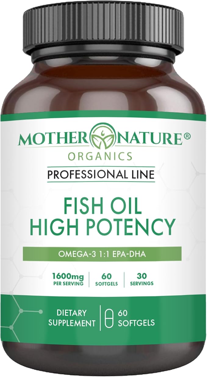 Mother Nature Organics Superfoods for Organic Living B Complex &amp Omega-3 Fish Oil Bundle – Energy Heart &amp Brain Support | Mood Immune &amp Stress Balance | Non-GMO Gluten-Free