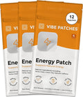 Energy Patch | Wearable Wellness for Caffeine Support with Yerba Mate Green Tea | Long Lasting Patch for 10 Hours | Vegan &amp Latex Free | 4 Patches Per Pack 3 Pack