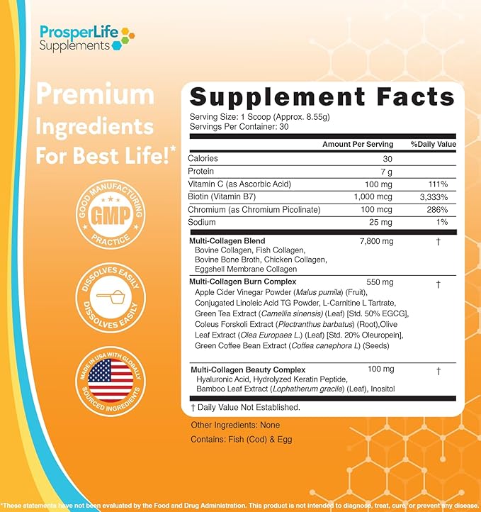 ProsperLife- Multi Collagen Trim &amp Glow