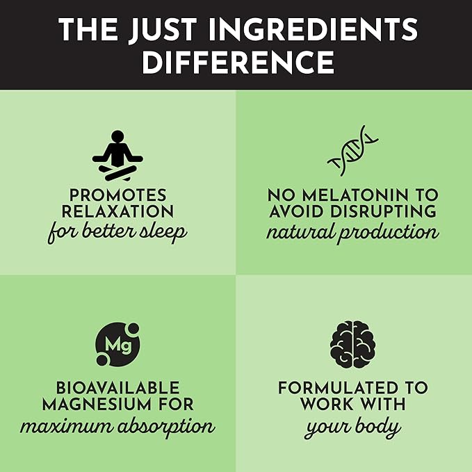 JUST INGREDIENTS Strawberry Limeade Nighttime Relax Sleep Support Supplement Powder - 5.4 oz