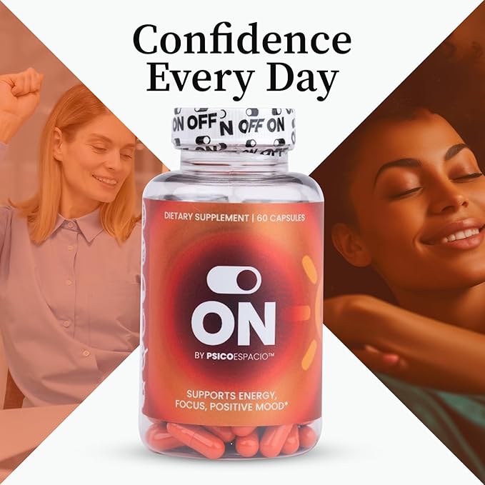PSICÓESPACIO ON &amp Off Day &amp Night Supplement Bundle – Natural Energy with Ashwagandha + Sleep Aid with Melatonin &amp L-Theanine for Adults Focus Relaxation &amp Mood Support 60 Count Eac