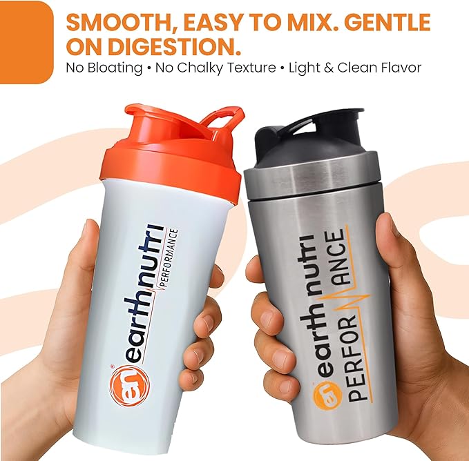 EarthNutri Whey Isolate Protein &amp Creatine Monohydrate Powder Bundle - Ideal for Men &amp Women Post Workout Regimen Endurance &amp Daily Fitness Routine - 25g Protein Vanilla Flavor &amp Un
