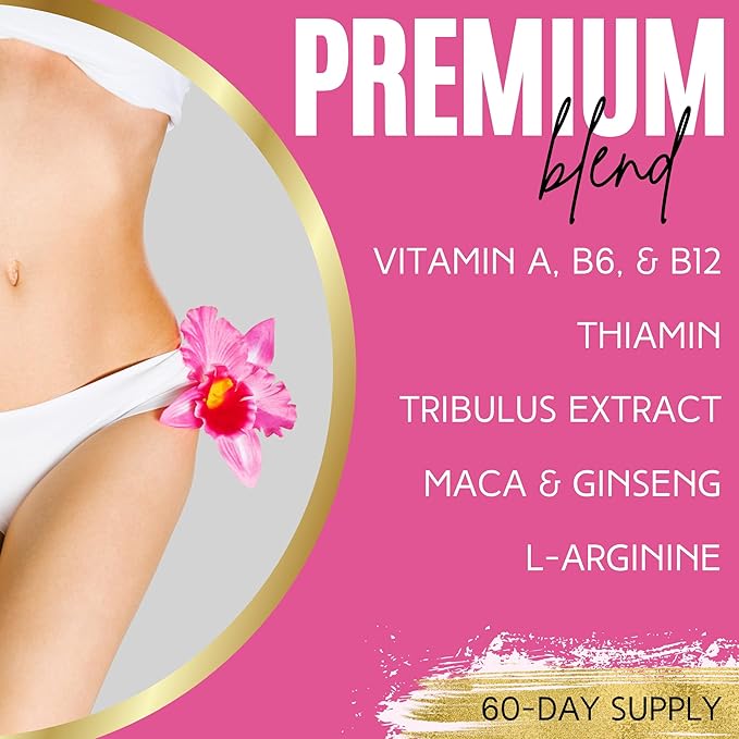 Lumen Naturals Passion for Women – with Vitamins A B6 B12 &amp Thiamin – 180 Capsules – 60 Servings