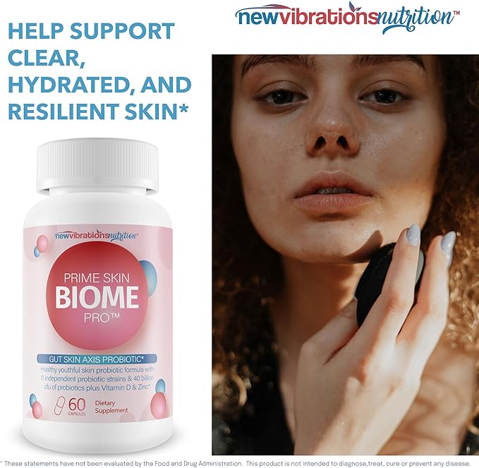 Prime Skin Biome Pro - Our Best Anti Aging Skin Supplement - Skinn &amp Toenail Fungus Fighter - Anti Wrinkle Pill - Reactivate Anti Aging Pills for Women &amp Men - Fungus Probiotic Fungal Pills