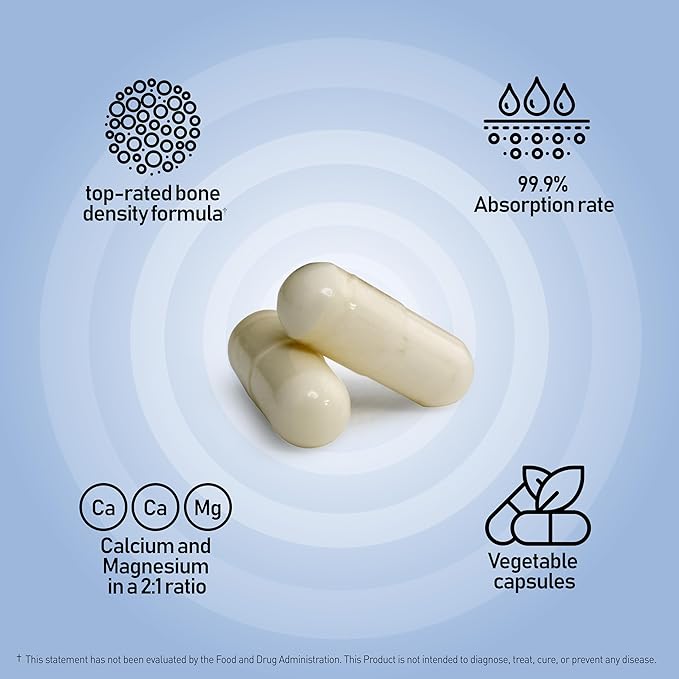 NANOWELL Sean Lee's iBone Cal Mag 120 Vegetable Capsules X 4 Bottles + 1 Bottle of Vitamin D3 - Bone Health Calcium and Immune Support Supplement