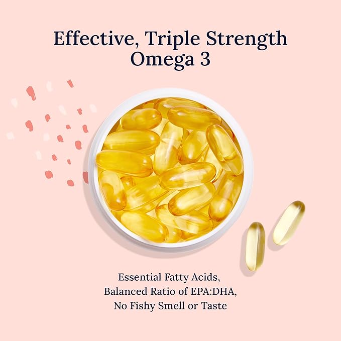 CorneaCare Triple Strength Omega 3 | Omega Fish Oil for Eyes | Eye Health Supplements | 60 Softgels
