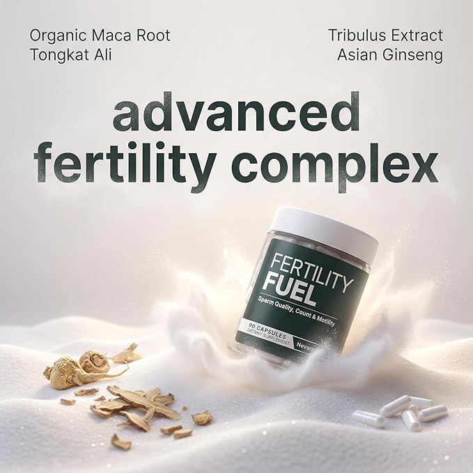Fertility Fuel – Male Fertility Supplements - Mens Fertility Supplement &amp Fertility Supplements for Men - Support Reproductive Health - 90 Capsules - Alternative to Mens Prenatal Vitamins