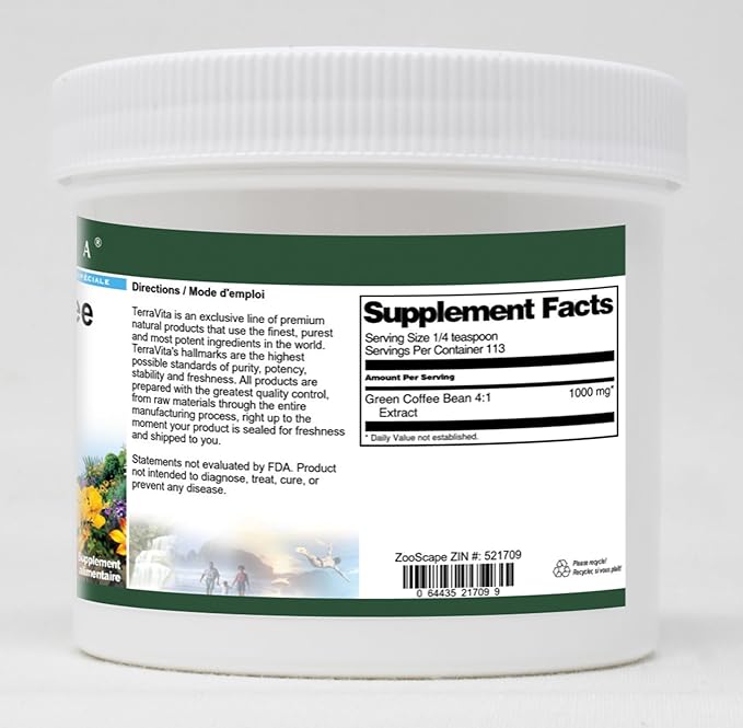 Green Coffee Bean 4:1 Extract Powder (4 oz ZIN: 521709) - 3 Pack
