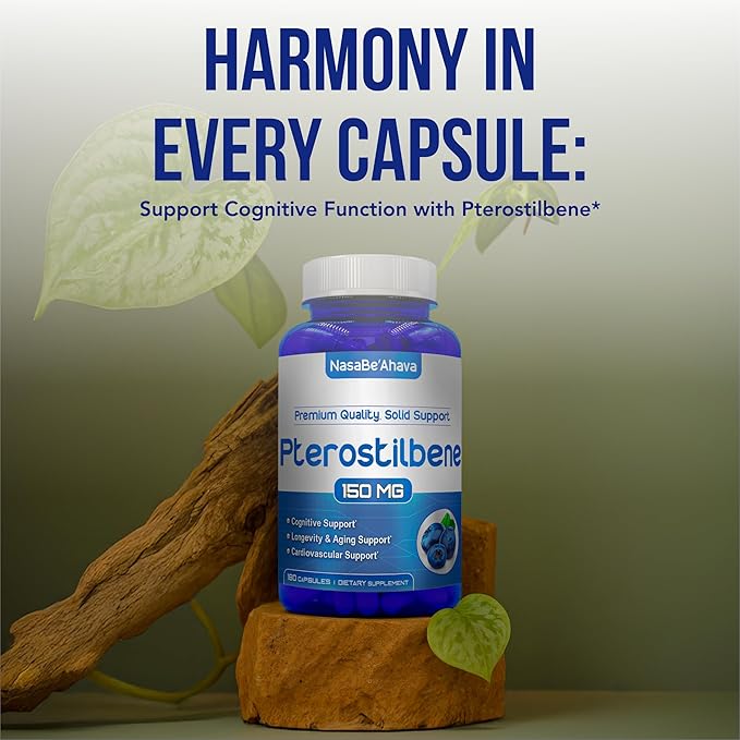 Extra Strength Pterostilbene &amp CoQ10 400mg Bundle | Cognitive Cellular Aging &amp Brain Support Bundle with Pterostilbene and Coenzyme Q10 Supplements