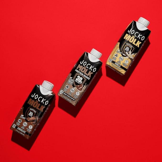 Jocko-Fuel Protein Shake Sweet Cream Coffee Flavor 2 box 30g High Protein Keto Friendly Ready to Drink Shake for Breakfast Post Workout Recovery Low Sugar Energy Drink (11 Fl Oz Sweet Cream Cof