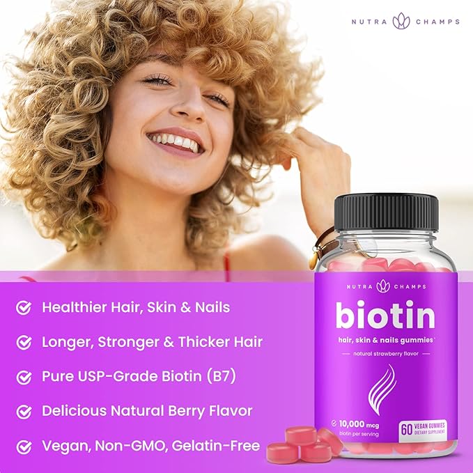 NutraChamps Biotin Gummies and Elderberry Gummies Bundle
