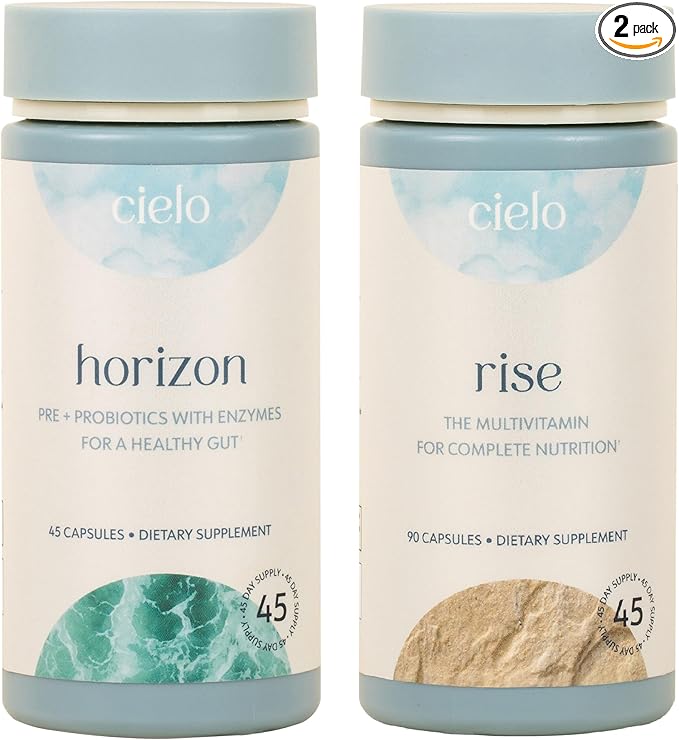 Cielo Probiotics and Multivitamin Set - The Ultimate Digestive Support - 45 Day Supply