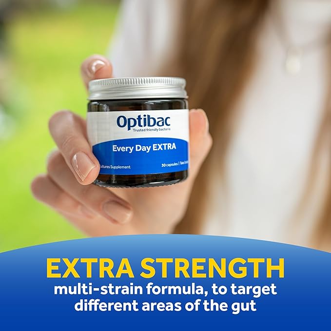 OptiBac For Every Day EXTRA - Vegan 20 Billion CFU Multi-Strain - 90 Capsules