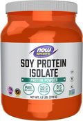 NOW Foods Sports Nutrition Soy Protein Isolate 20 G 0 Carbs Unflavored Powder 1.2-Pound