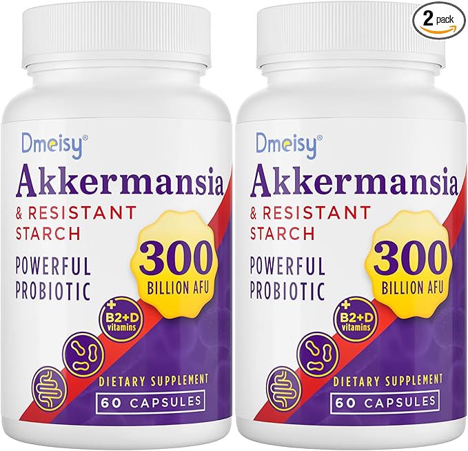 Akkermansia Supplement - 300 Billion AFU Akkermansia Muciniphila Akkermansia Probiotic for Women &amp Men for Boost Digestive Gut Immunity Enhances Gut Lining Function &amp Intestinal Walls 1