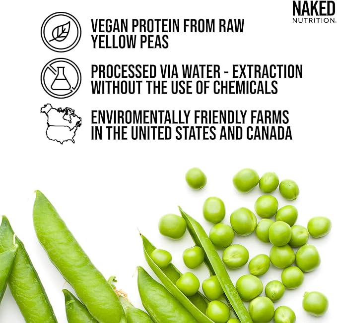 NAKED Shake - Vanilla Protein Powder - Plant Based Protein Shake with Mct Oil NSF Certified Gluten-Free Soy-Free No Gmos Or Artificial Sweeteners - 30 Servings