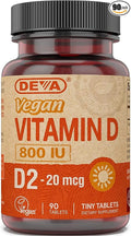 Deva Vegan Vitamins Vitamin D 800Iu Vegan 90 Tab12