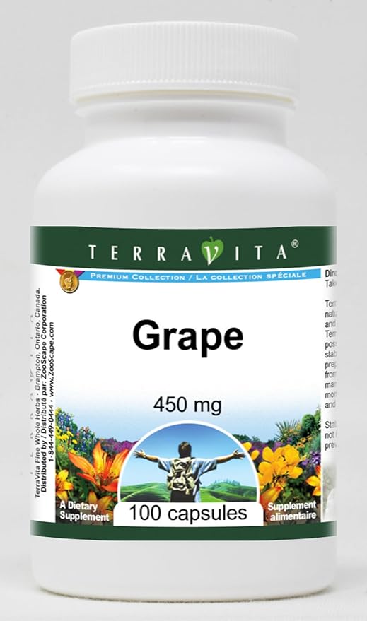 Grape - 450 mg (100 Capsules ZIN: 520457) - 3 Pack