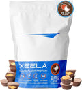 XEELA Plant Based Vegan Protein Powder - Independently Tested - 25g High Protein Pea Protein for Men &amp Women - Vitamins &amp Minerals Non GMO Dairy &amp Gluten Free LowCarb &amp LowFat (Pea