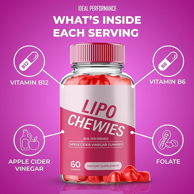 Lipo Chewies Brazillian Gummies Lipo Chewies Keto ACV Keto Supplement Gummies - Maximum Strength All Natural Support Formula Keto+ACV Advanced Formula LipoChewies Keto Gummy Reviews (5 Pack)