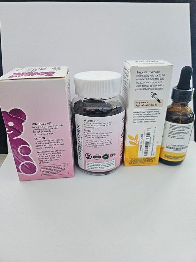 Wild &amp Organic Dandelion Root Tincture 2 fl oz &amp Milk Thistle Gummies