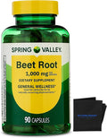 Spring Health Valley Beet Root Dietary Supplement 1000 mg 90 Count